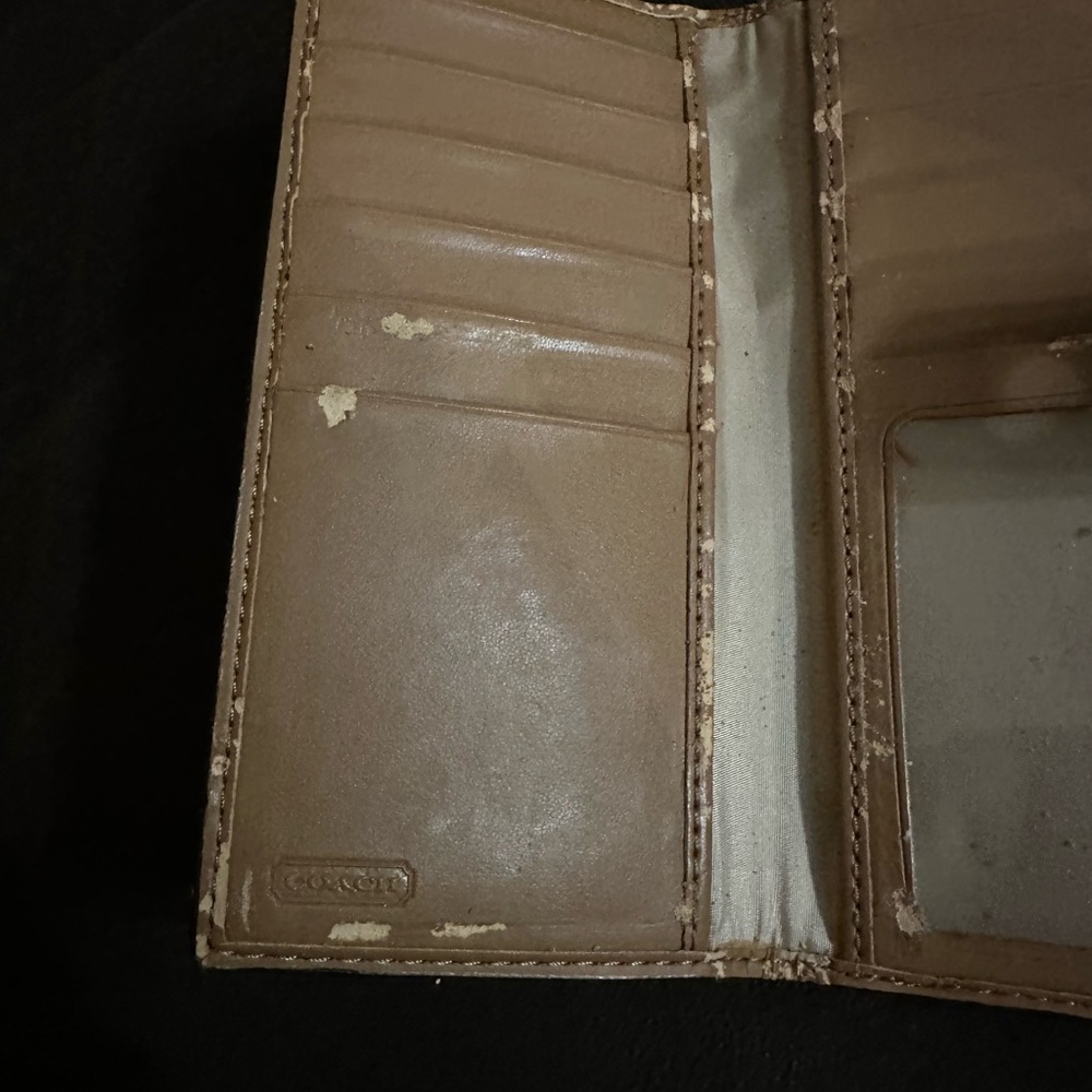 Coach Y2K Signature Brown cc slim turnlock wallet. *see description and photos - Picture 8 of 8